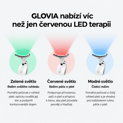 GLOVIA: LED 3v1 MASÉR OBLIČEJE